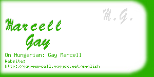 marcell gay business card